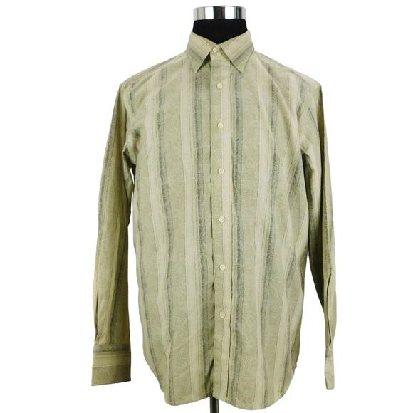 J. Ferrar Cotton Polyester Long Sleeve Button Shirt Mens XL - Picture 1 of 6